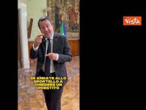 Salvini: Avanti con la "Robin Hood" Tax per le banche, chi più ha più dà