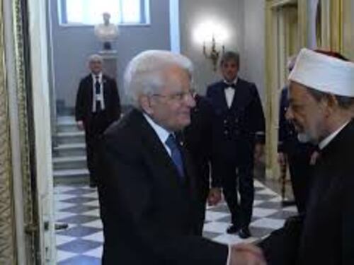 Mattarella incontra il Grande Imam di Al Azhar al Quirinale