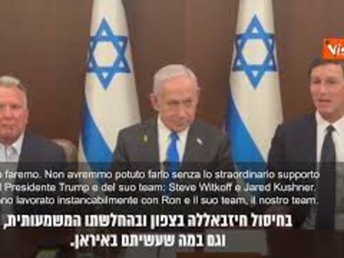 Governo Israele approva accordo pace, Netanyahu: Ci troviamo in un momento di svolta epocale