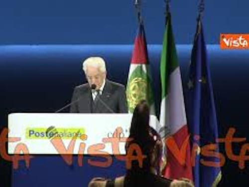 Mattarella: "27 milioni di risparmiatori postali sono una pacifica armata del risparmio"