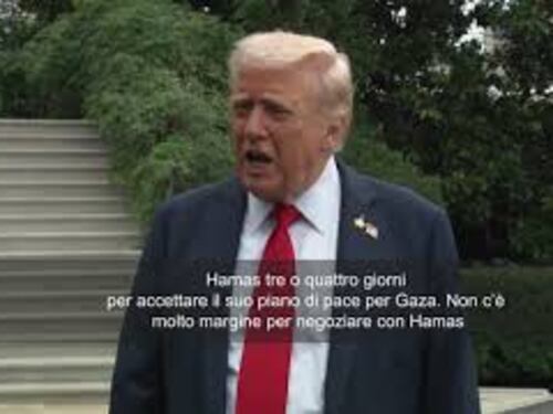 Trump: "Hamas ha 3-4 giorni per accettare il piano, non c'è molto margine per negoziare"
