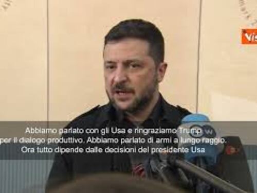 Zelensky: Ho parlato di armi a lungo raggio con Trump, tutto dipende da lui