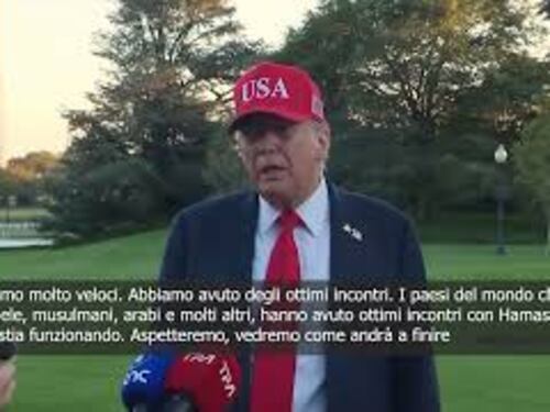 Trump: Accordi con Hamas? Penso che procederanno molto velocemente