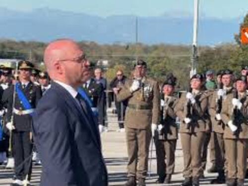 4 Novembre, Lorenzo Fontana al Sacrario militare di Redipuglia rende omaggio ai Caduti