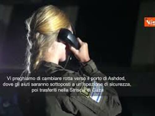 Messaggio della Marina israeliana a Flotillia: Vi state avvicinando a zona sottoposta a blocco