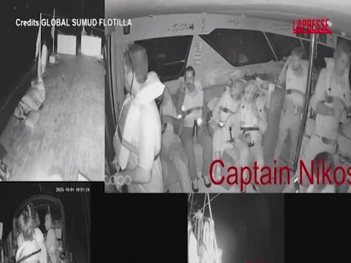 Flotilla verso Gaza, le immagini prima dell'abbordaggio