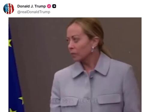 L'omaggio di Trump a Giorgia Meloni