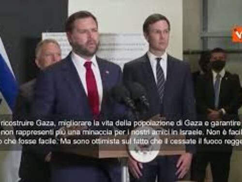 Jd Vance in Israele: Hamas deve rispettare accordo, se non lo fa succederanno cose molto brutte