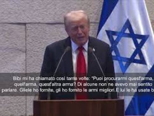 Trump alla Knesset: Bibi mi chiamava sempre per avere armi, le ha usate bene