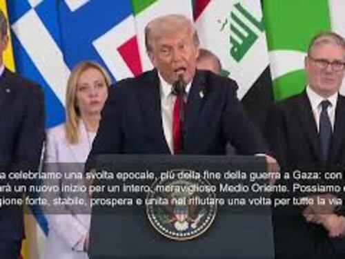 Accordo pace Gaza, Trump: Svolta epocale, un nuovo inizio per un meraviglioso Medio Oriente