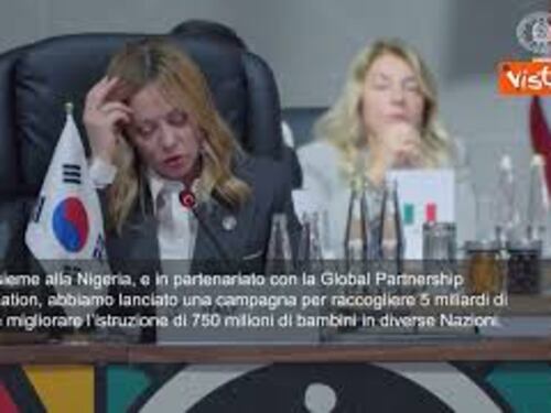 Migranti, Meloni al G20: Inaccettabile che i giovani africani si rivolgano ai trafficanti
