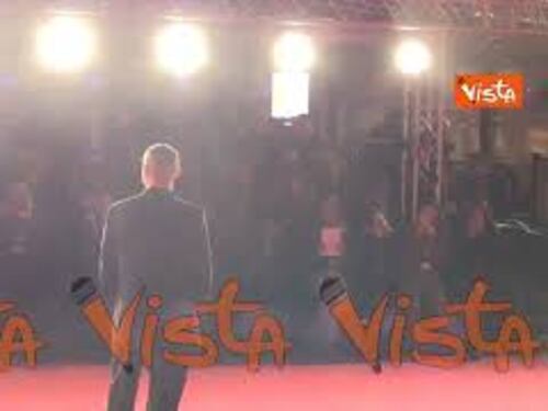 L'attore Stefano Accorsi sul red carpet della Festa del Cinema di Roma
