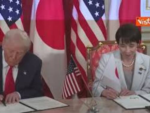 Trump e premier giapponese Sanae Takaichi firmano accordi su terre rare