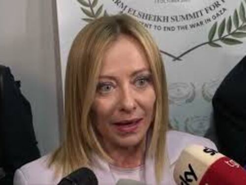 Meloni: Giornata storica, l'Italia è pronta a fare la sua parte a Gaza