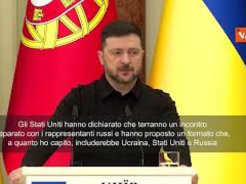 Zelensky: Gli Usa hanno proposto un formato di colloqui con Russia e Ue