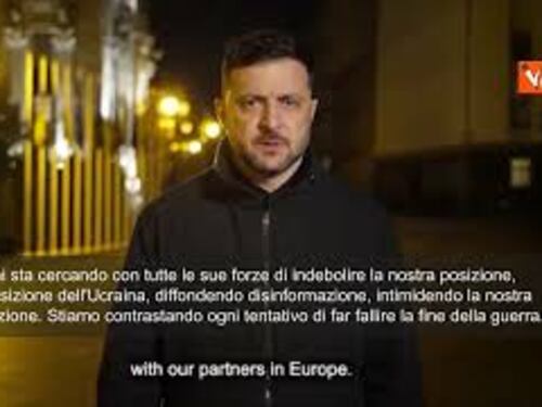 Zelensky: La Russia ha interesse a far fallire piano di pace