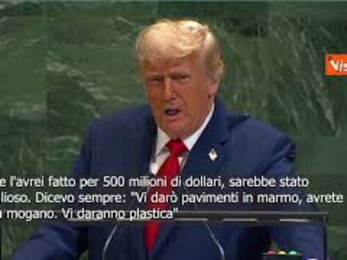 Trump: Avrei ristrutturato l'Onu con marmi e pareti in mogano, ma rifiutarono