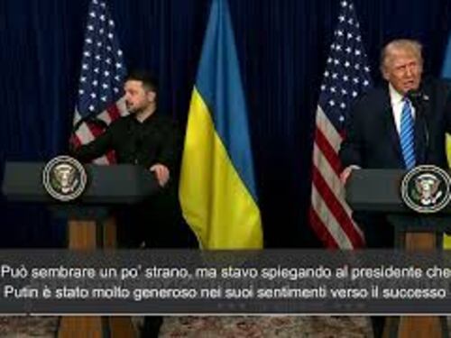 Trump: "Putin vuole che l'Ucraina abbia successo" e Zelensky sorride