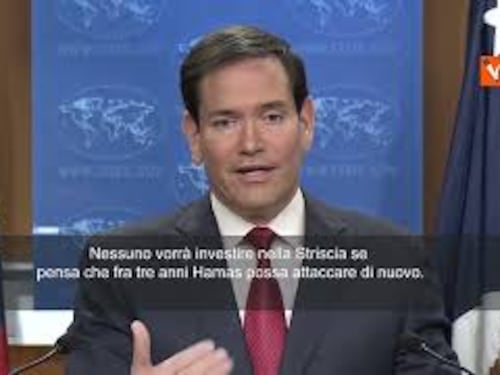 Il Segretario di Stato Usa Rubio: Nessuna pace a Gaza senza il disarmo di Hamas