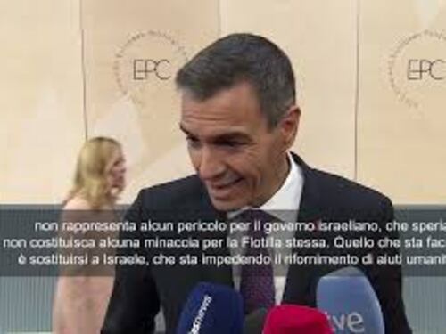 Flotilla, Sanchez: Madrid impegnata in protezione diplomatica suoi cittadini fermati da Israele