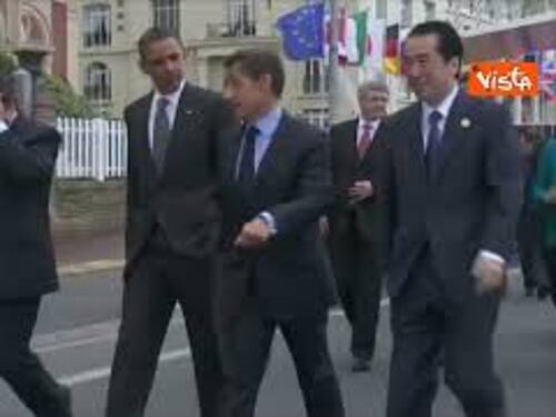 Sarkozy condannato a 5 anni. Eccolo al G8 Francia 2011 con Obama, Merkel e Berlusconi