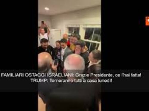 Accordo Gaza, Trump telefona a familiari ostaggi israeliani: "Torneranno tutti a casa lunedì"