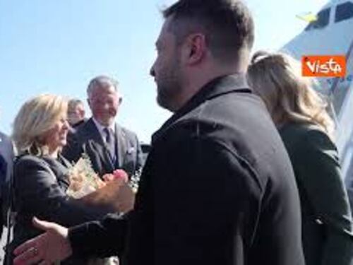 Zelensky e la First lady ucraina arrivano a New York per l'Assemblea Onu