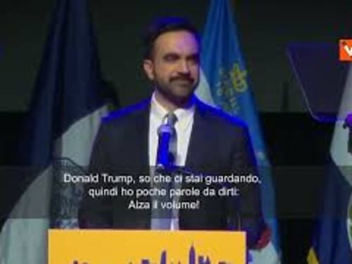 Nuovo sindaco di NY Mamdani a Trump: So che ci stai guardando, ho poche per te, "Alza il volume"