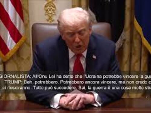 Trump: L'Ucraina potrebbe ancora vincere la guerra, ma non credo lo farà
