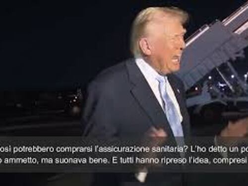 Trump: "Vogliamo restituire miliardi agli americani per sostenere loro spese sanitarie"