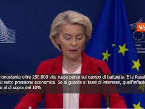 Von der Leyen: Azione decisa Ue può portare svolta a conflitto in Ucraina