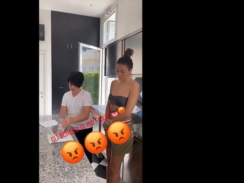 Elisabetta Gregoraci e lo scherzo del figlio Nathan