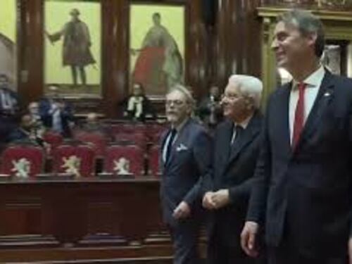 Il Presidente Mattarella visita il Palazzo della Nazione a Bruxelles sede del Parlamento belga