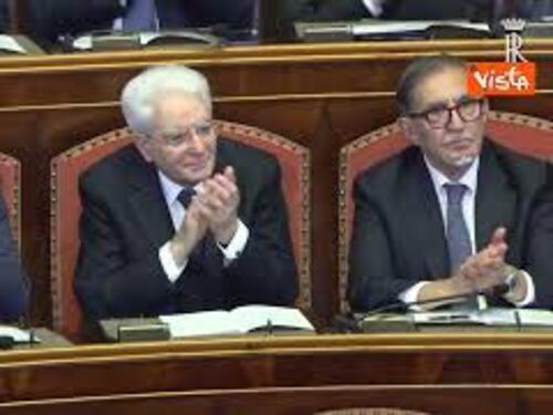 Mattarella al Senato per il concerto di Natale a Palazzo Madama