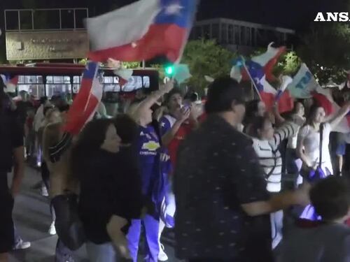 Cile, la festa a Santiago per il nuovo presidente Kast