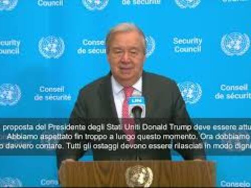Accordo Gaza, Guterres (Onu): Verso la fine di guerra devastante. Hamas e Israele lo rispettino