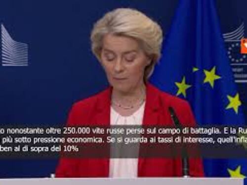 Von der Leyen: L'Ucraina resiste sul campo di battaglia
