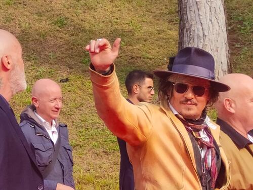 Johnny Depp a Roma presenta Puffins
