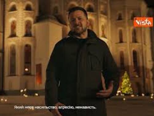 Gli auguri di Natale di Zelensky: Alla fine il buio perde
