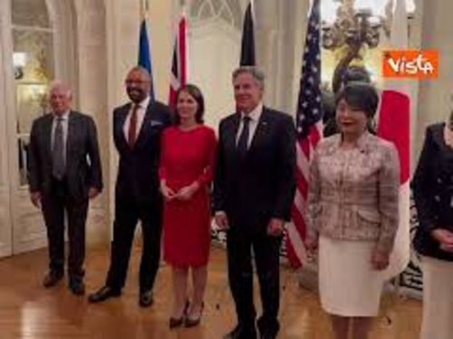 Tajani incontra i suoi omologhi dei Paesi del G7, le immagini