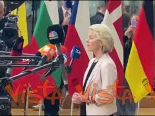Consiglio Ue, la Presidente della Commissione von der Leyen arriva al vertice