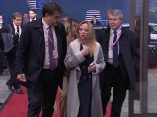Consiglio europeo, l'arrivo di Giorgia Meloni