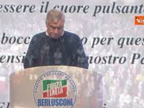 Berlusconi Day, Tajani legge lettera dei figli: Questo incontro regalo più bello per nostro padre