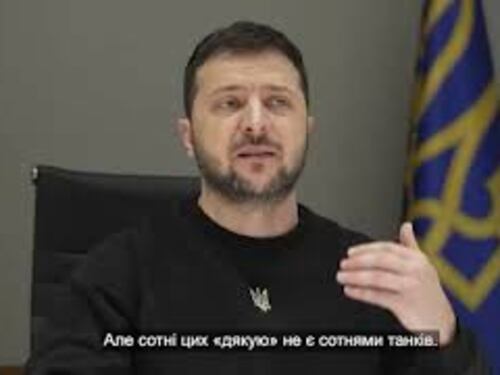 L’appello di Zelensky a partecipanti del meeting di Ramstein: “Inviateci i carri armati per vincere”
