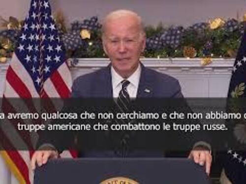 Biden: Putin in Ucraina non può vincere