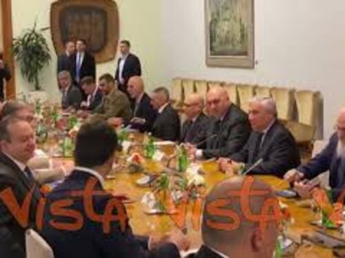 L’incontro a Belgrado dei Ministri Tajani e Crosetto con il Presidente della Serbia Aleksandar Vucic