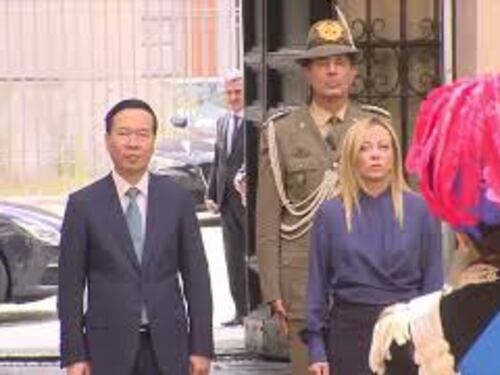 Meloni riceve il presidente del Vietnam Vo Van Thuong