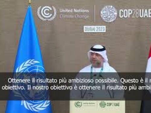 SOTTOTITOLI Direttore generale Cop28: Obiettivo è ottenere il risultato più ambizioso possibile