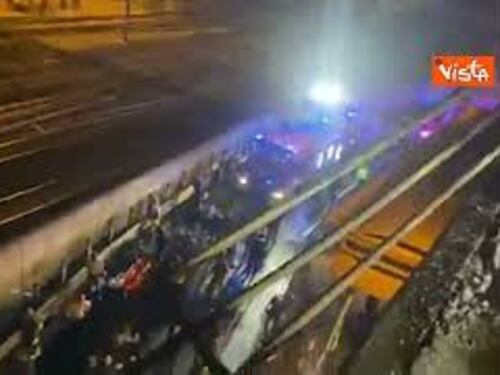 Tragedia a Mestre, le immagini del bus caduto dal cavalcavia