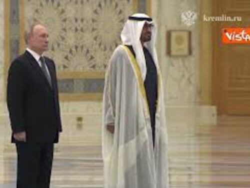 Putin ad Abu Dhabi incontra il Presidente emiratino, al Nahyan